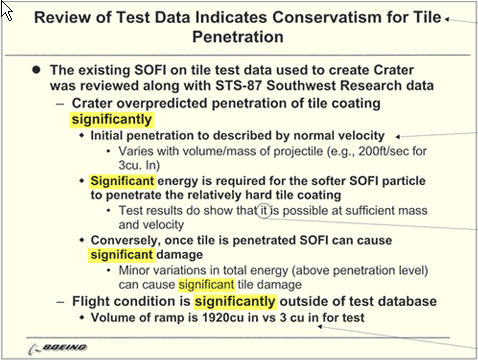 Unreadable sales slide