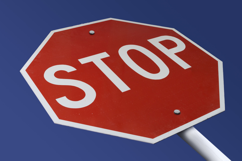 overcoming objections stop sign